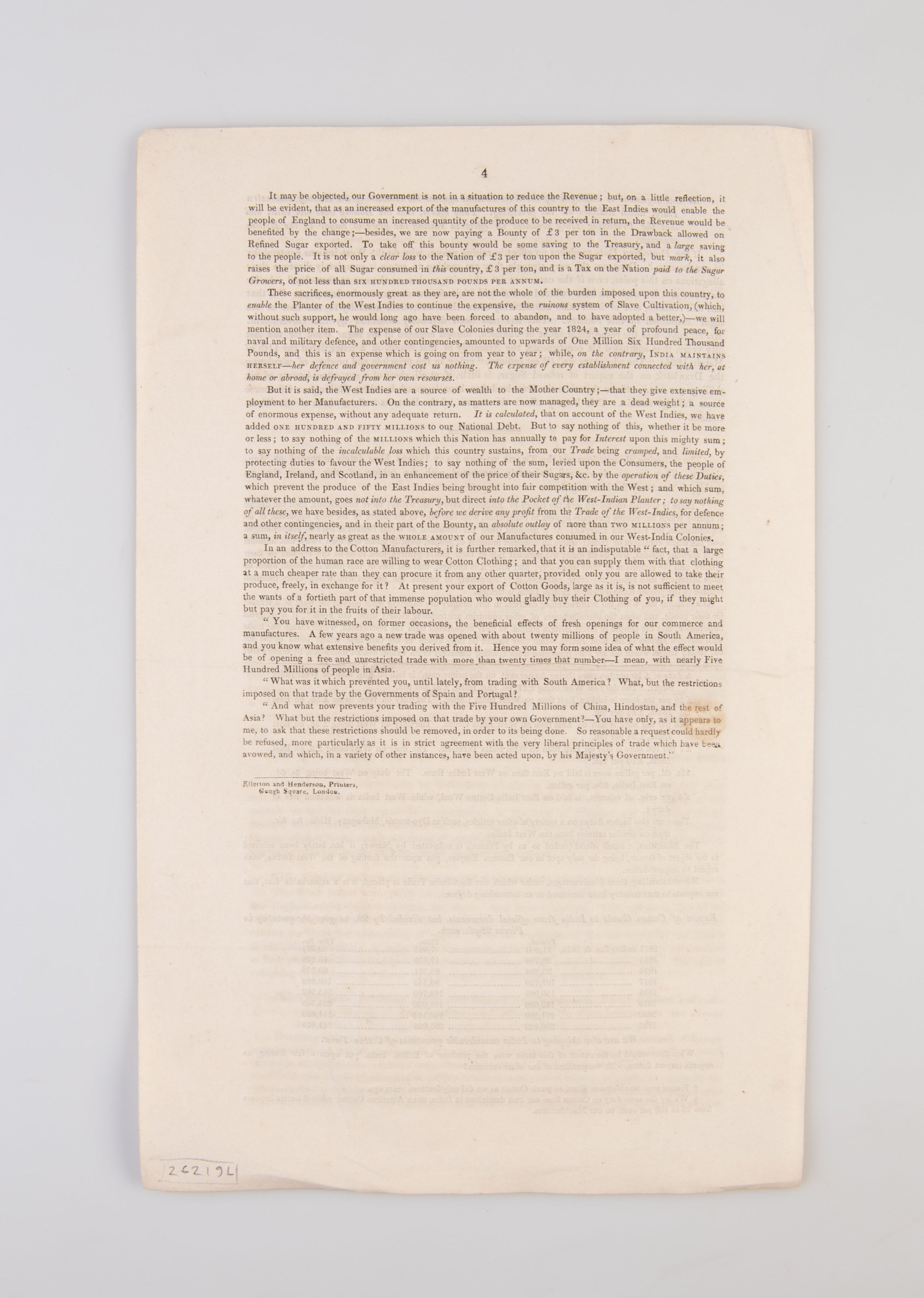 West-Indian Sugar Duties. Arguments for their continuance answered.