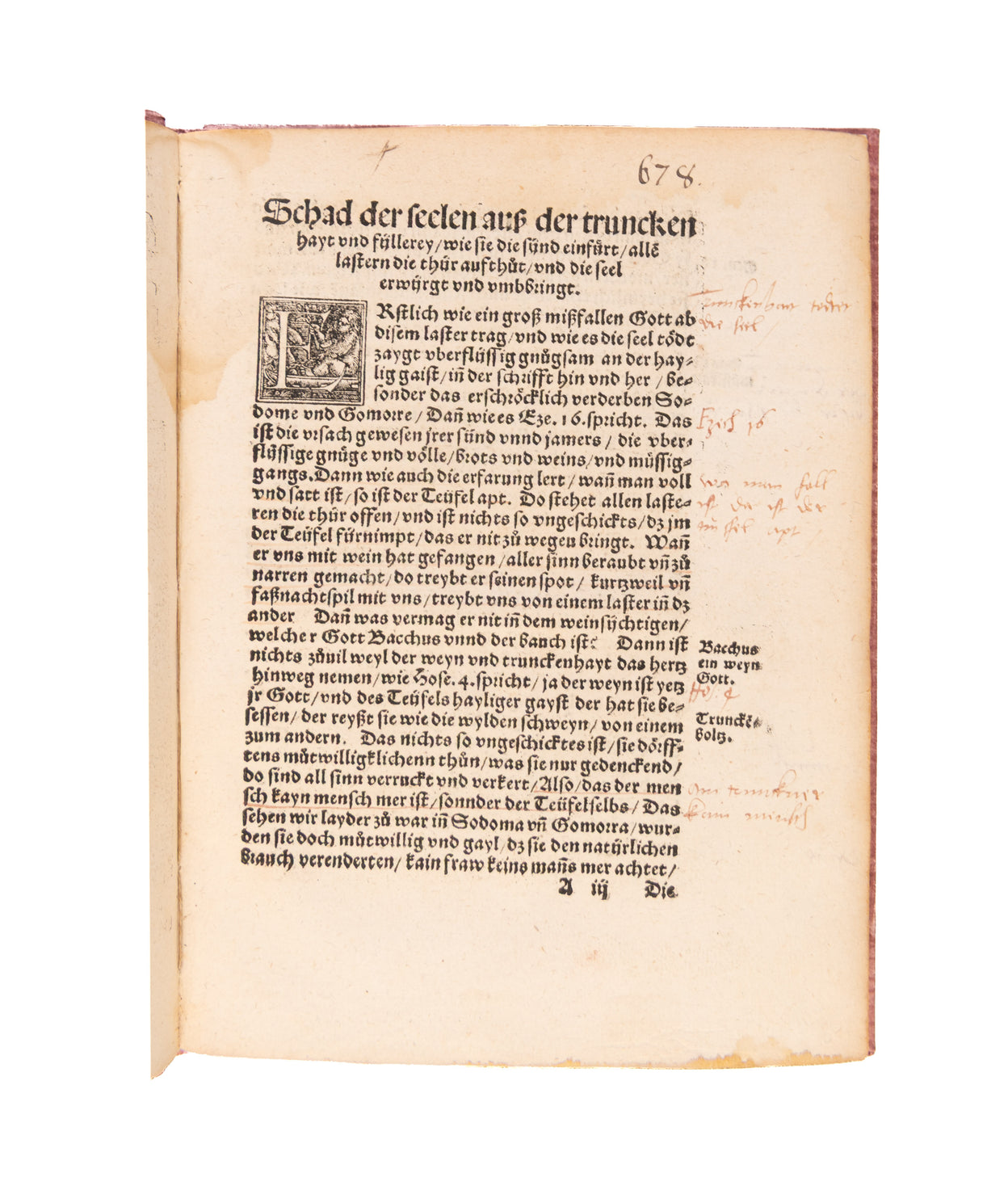 Von dem greüwelichen laster der trunckenheit so in disen letsten zeiten erst schier mit dem frantzosen auffkom[m]en…[Augsburg, Heinrich Steiner, 1533]