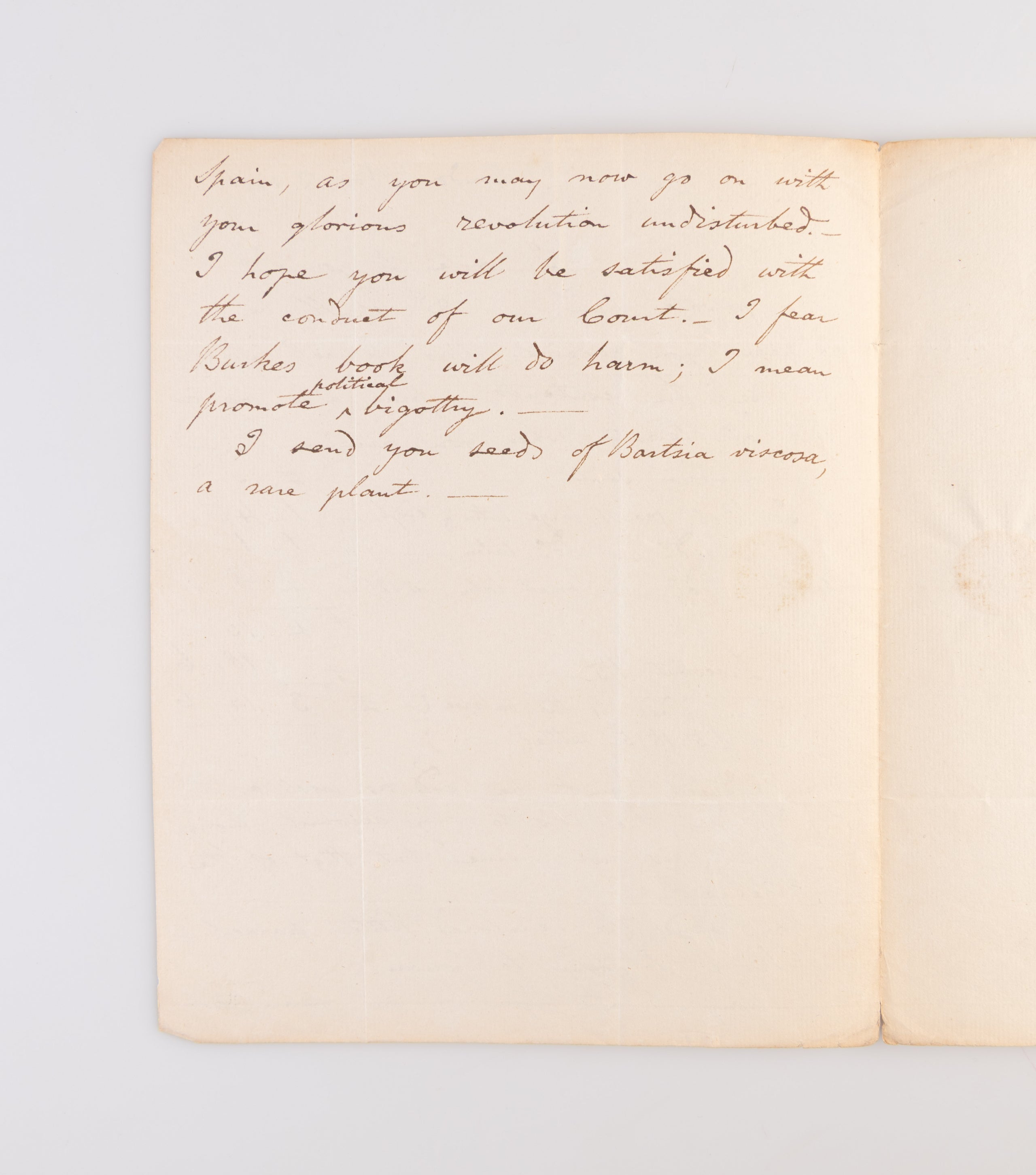 Two ALS to Charles Louis L'Héritier de Brutelle.