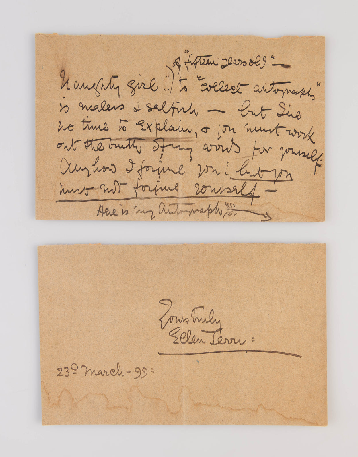 Autograph Note Signed (
