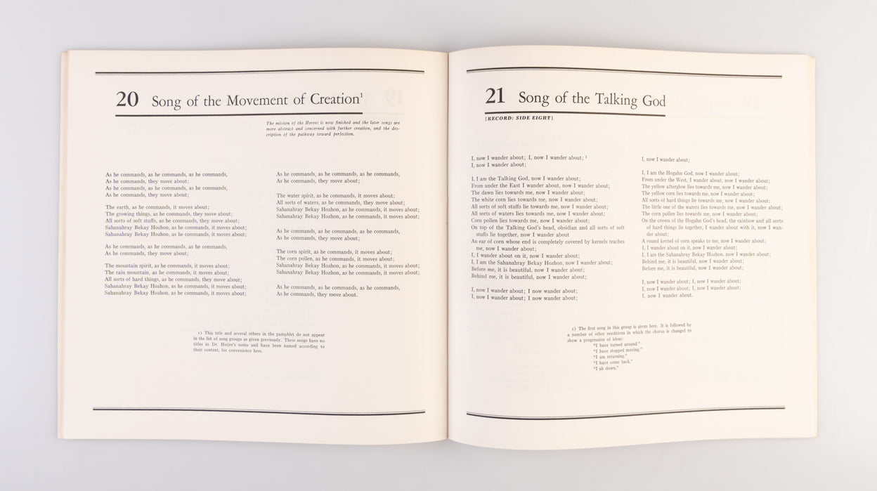 Navajo Creation Chants.