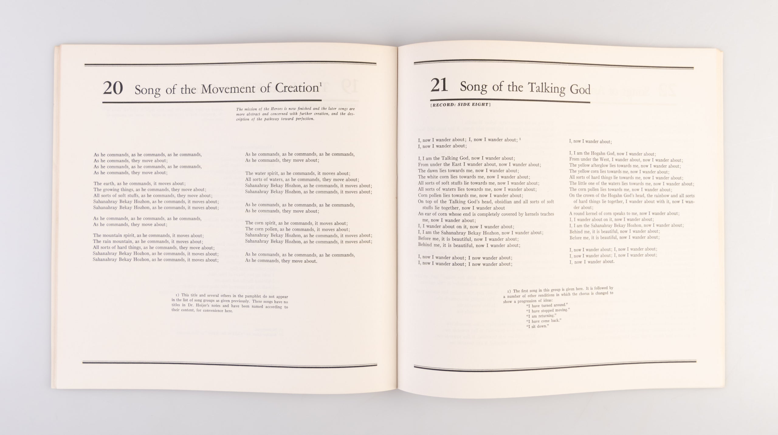 Navajo Creation Chants.