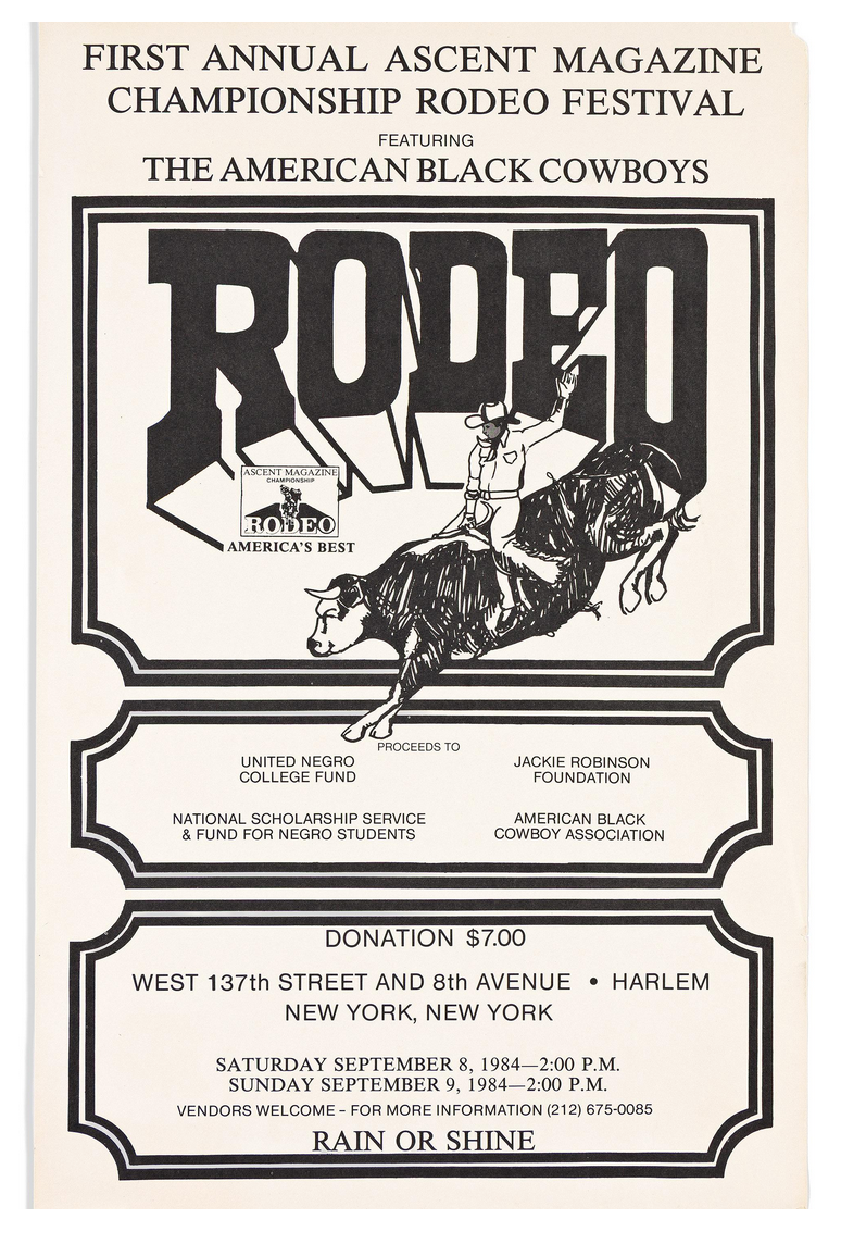 First Annual Ascent Magazine Championship Rodeo Festival.