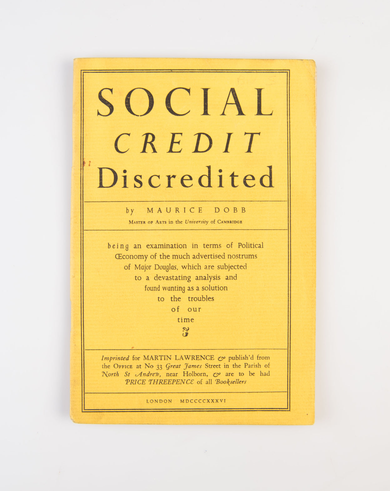 Social Credit Discredited.