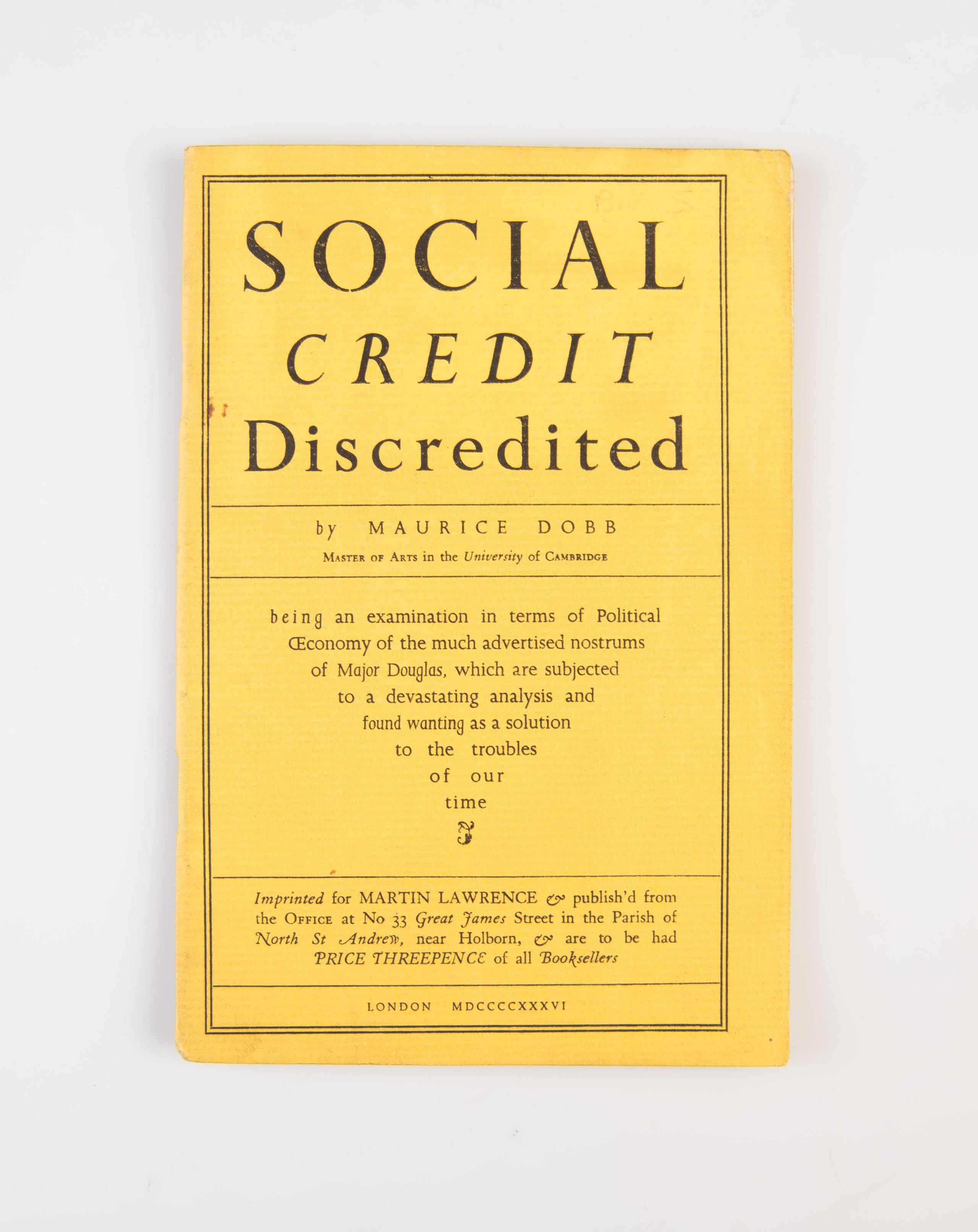 Social Credit Discredited.