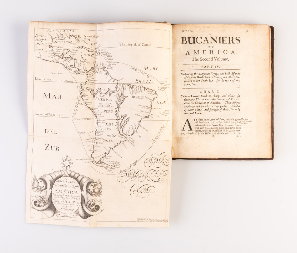 Bucaniers of America: Or, a true Account of the most remarkable Assaults Committed of late Years upon the Coasts of the West-Indies, By the Bucaniers of Jamaica and Tortuga, both English and French. Wherein are contained more especially, the unparallel'd