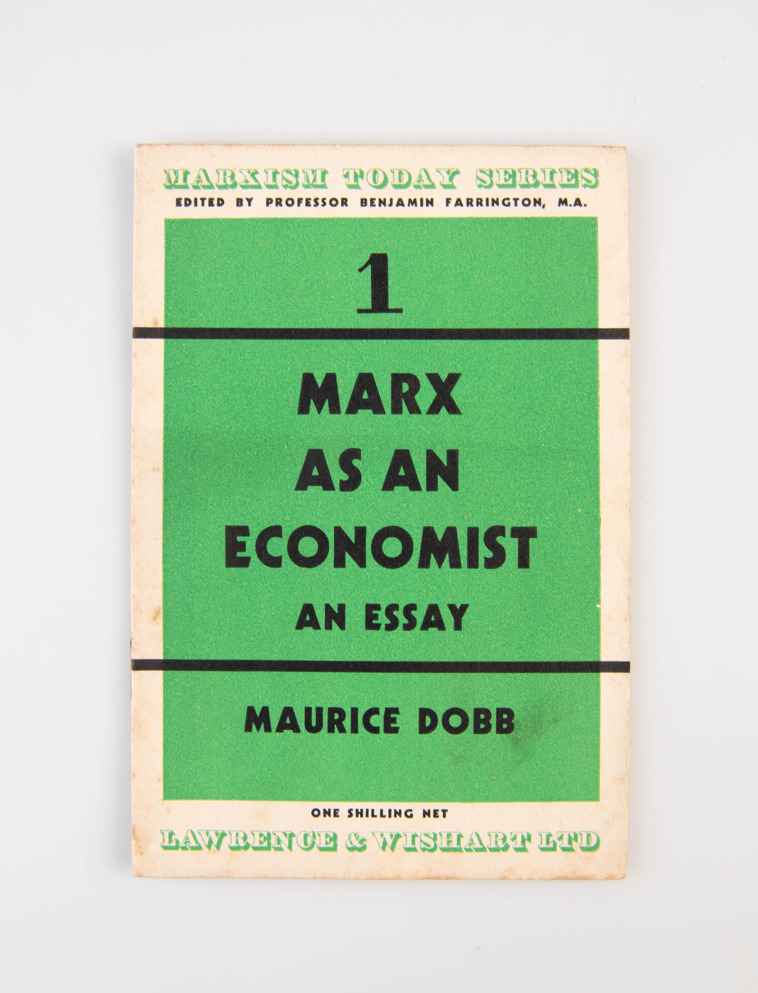 Marx as an Economist.