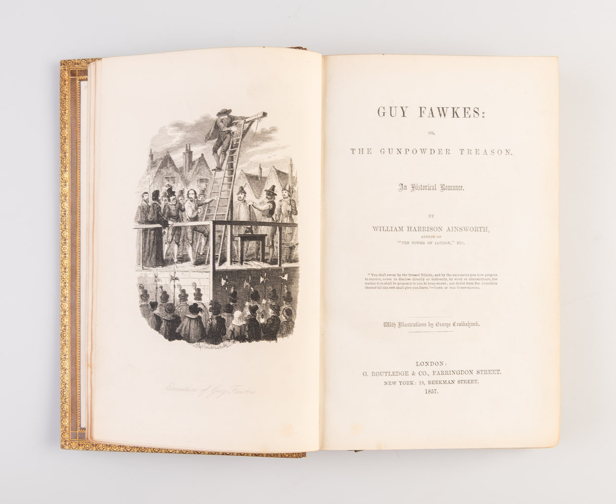 Guy Fawkes: or, The Gunpowder Treason. An Historical Romance. With Illustrations by George Cruikshank.