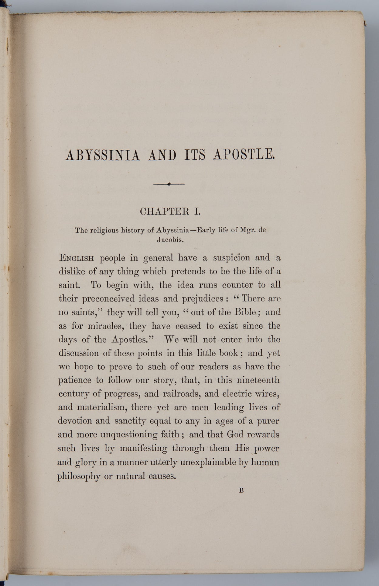 Abyssinia and its Apostle.