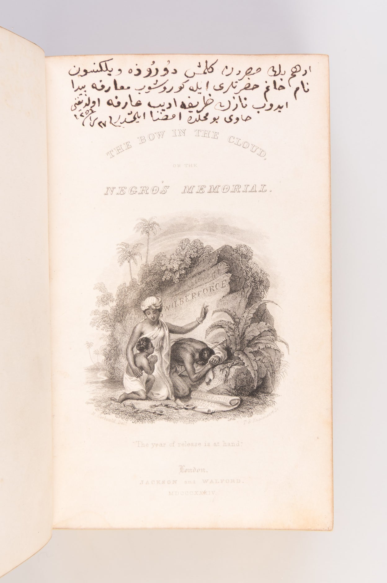 The Bow in the Cloud; or, the Negro's memorial. A collection of original contributions, in prose and verse, illustrative of the evils of slavery, and commemorative of its abolition in the British Colonies.