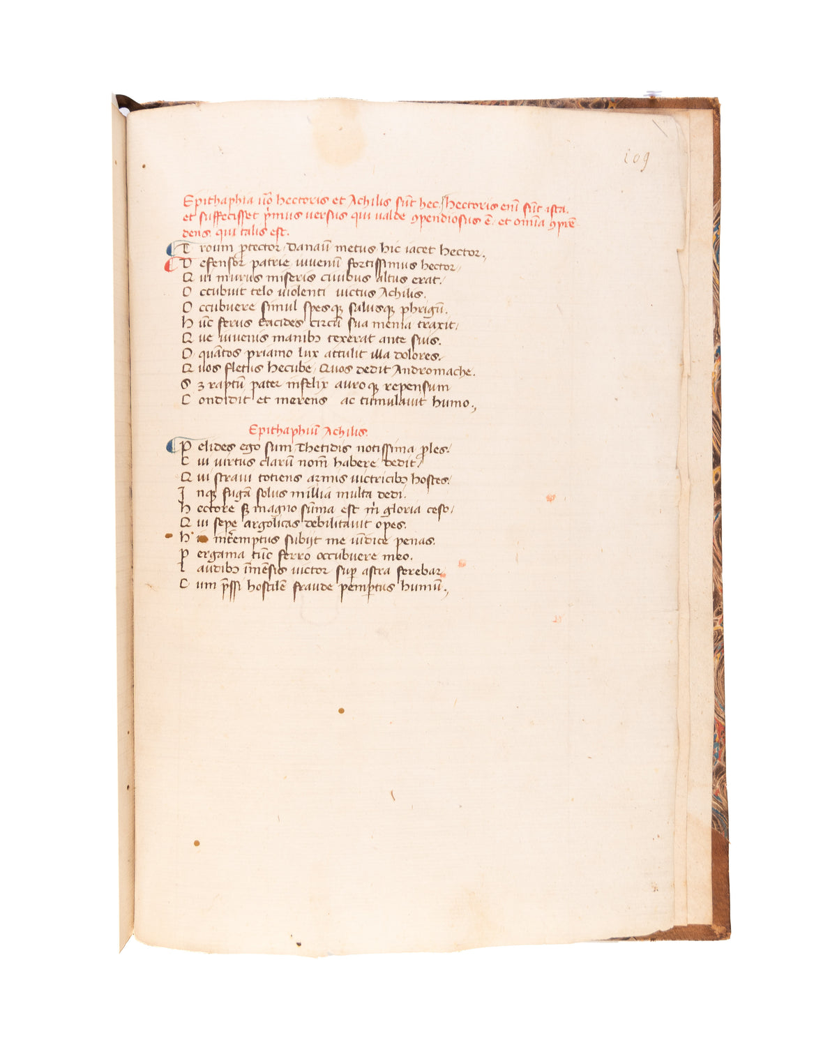 Historia destructionis Troiae / Historia Trojana, in Latin, decorated manuscript on paper  
[Italy (probably the Veneto, perhaps Padua); late 14th or early 15th century]