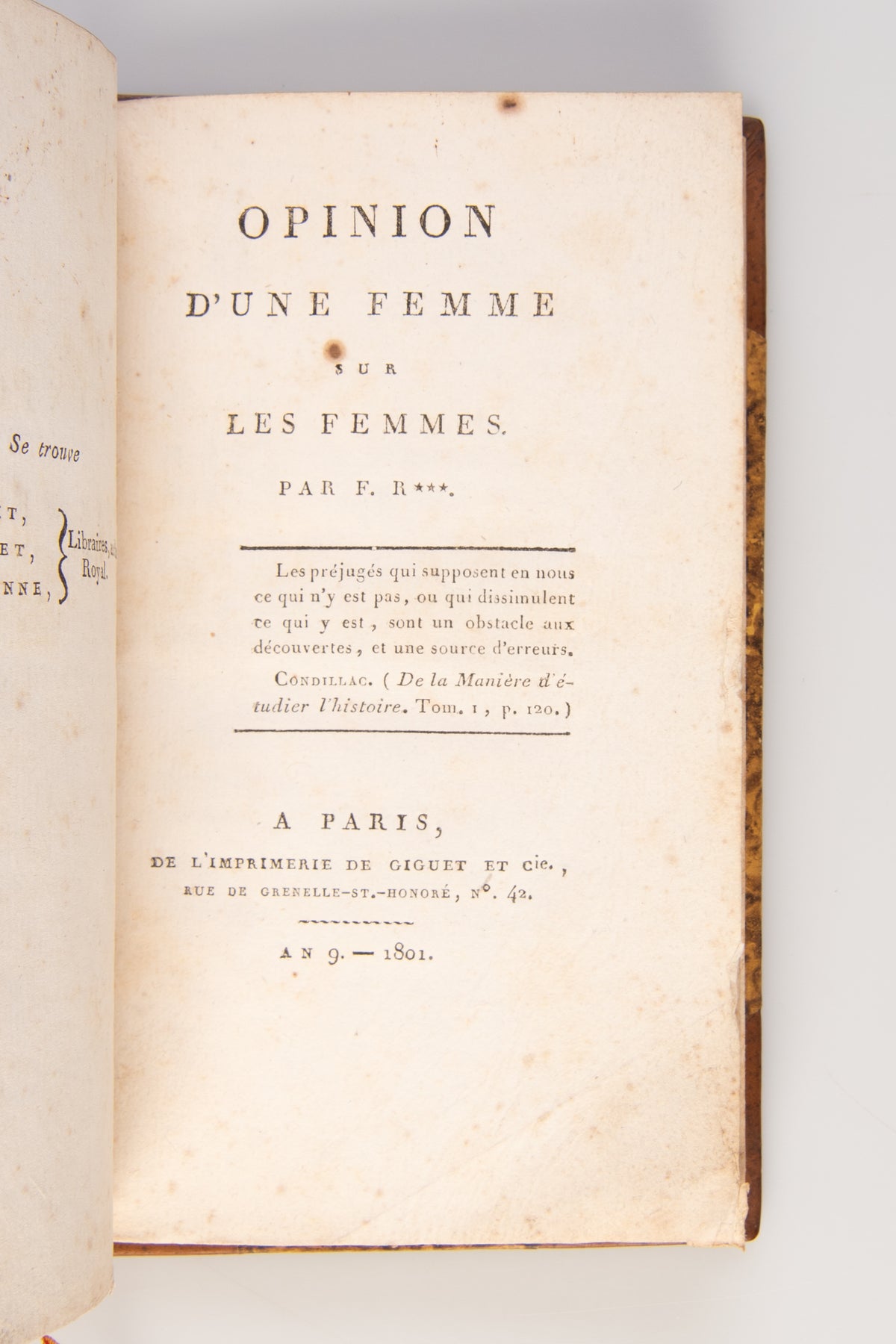 Opinion d’une Femme sur les Femmes.