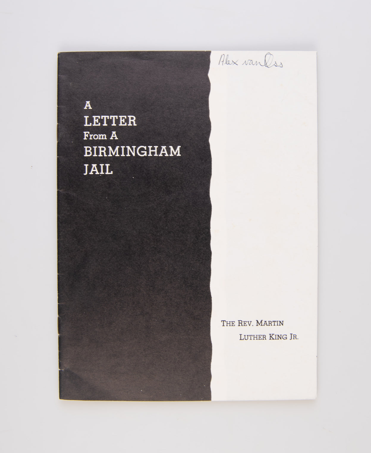 Letter from a Birmingham Jail.