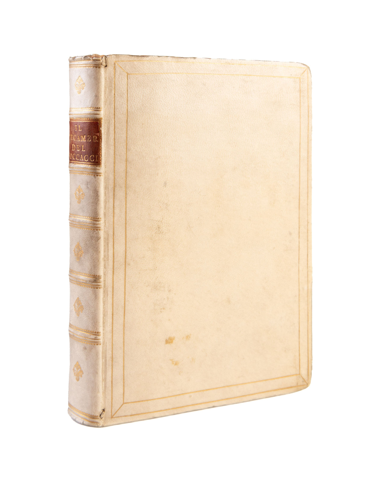 Il Decamerone di M. Giovanni Boccaccio di nuovo emendato secondo gli antichi esemplari, per giudicio et diligenza di piu autori. (with:) SANSOVINO (Francesco). Dichiaratione di tutti i vocaboli.