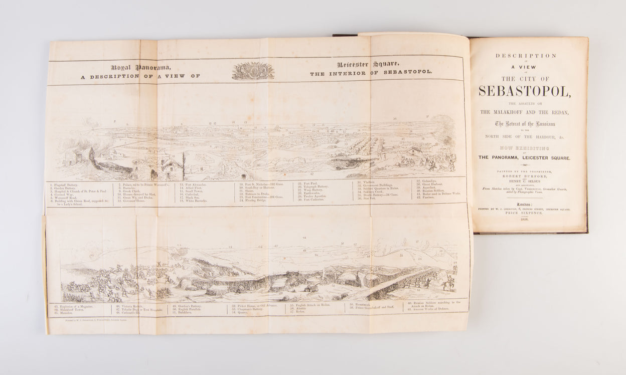 Description of a view of the city of Sebastopol, the assaults of the Malakhoff and the Redan, the retreat of the Russians to the north side of the harbour ...