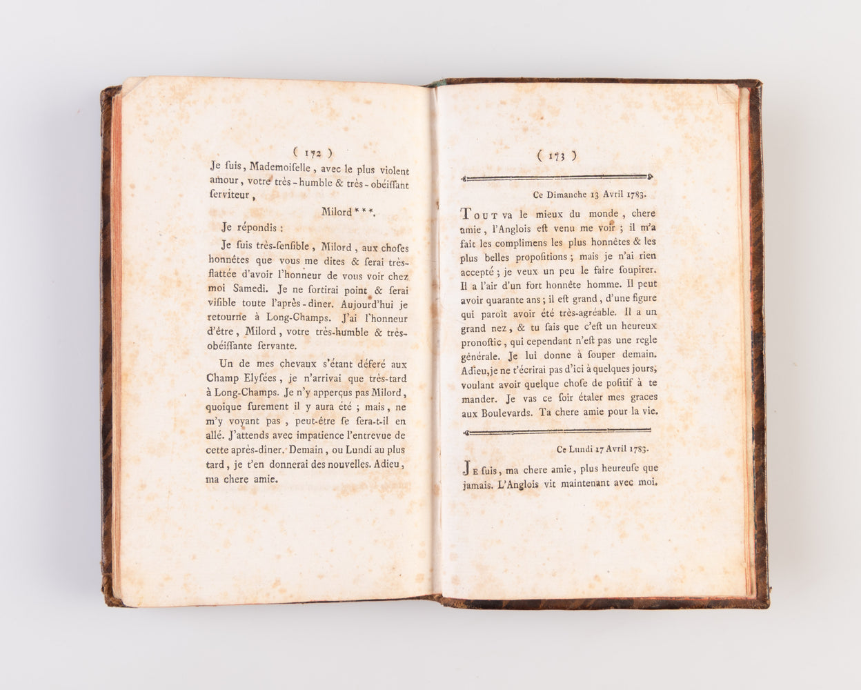Lettres de Julie a Eulalie, ou Tableau du Libertinage de Paris.