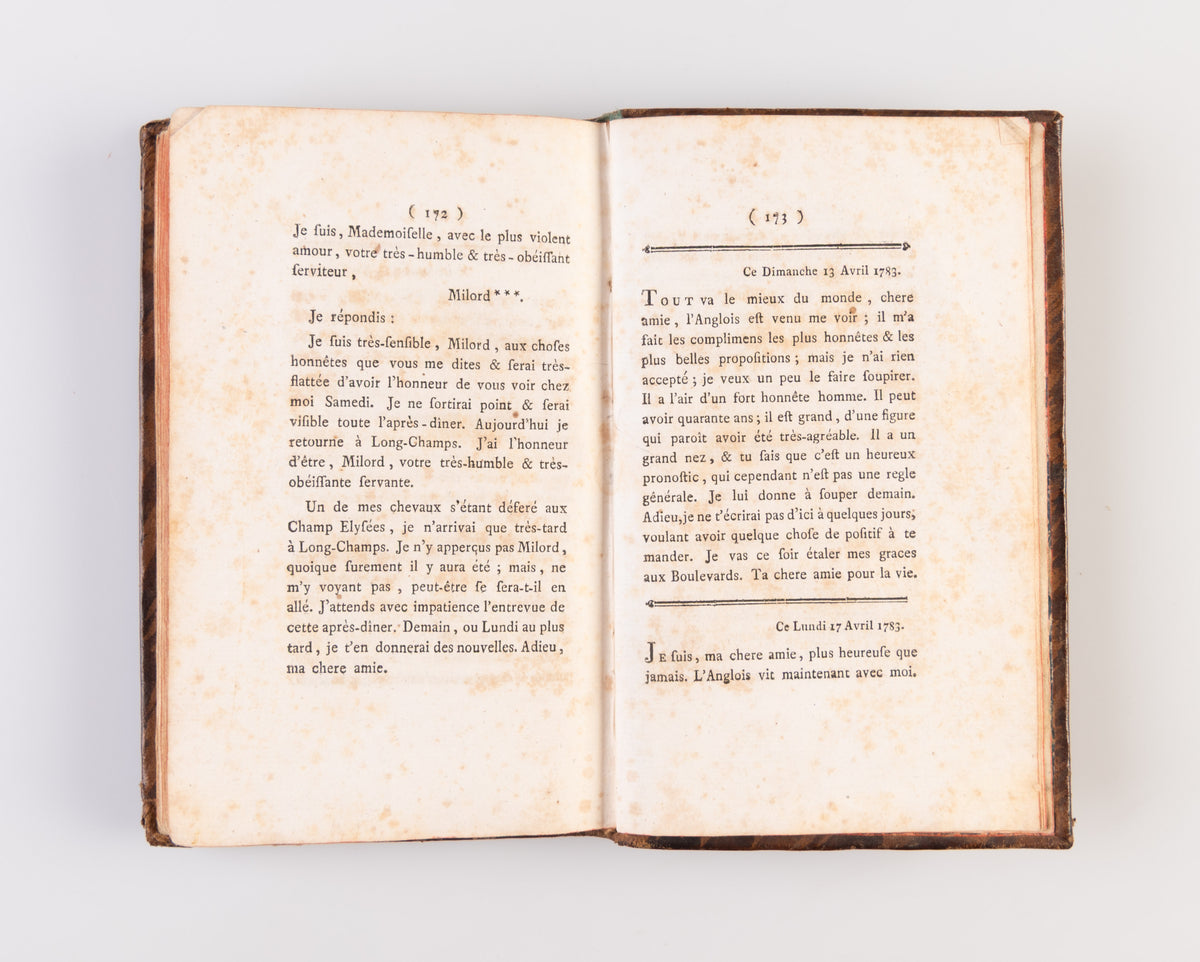 Lettres de Julie a Eulalie, ou Tableau du Libertinage de Paris.