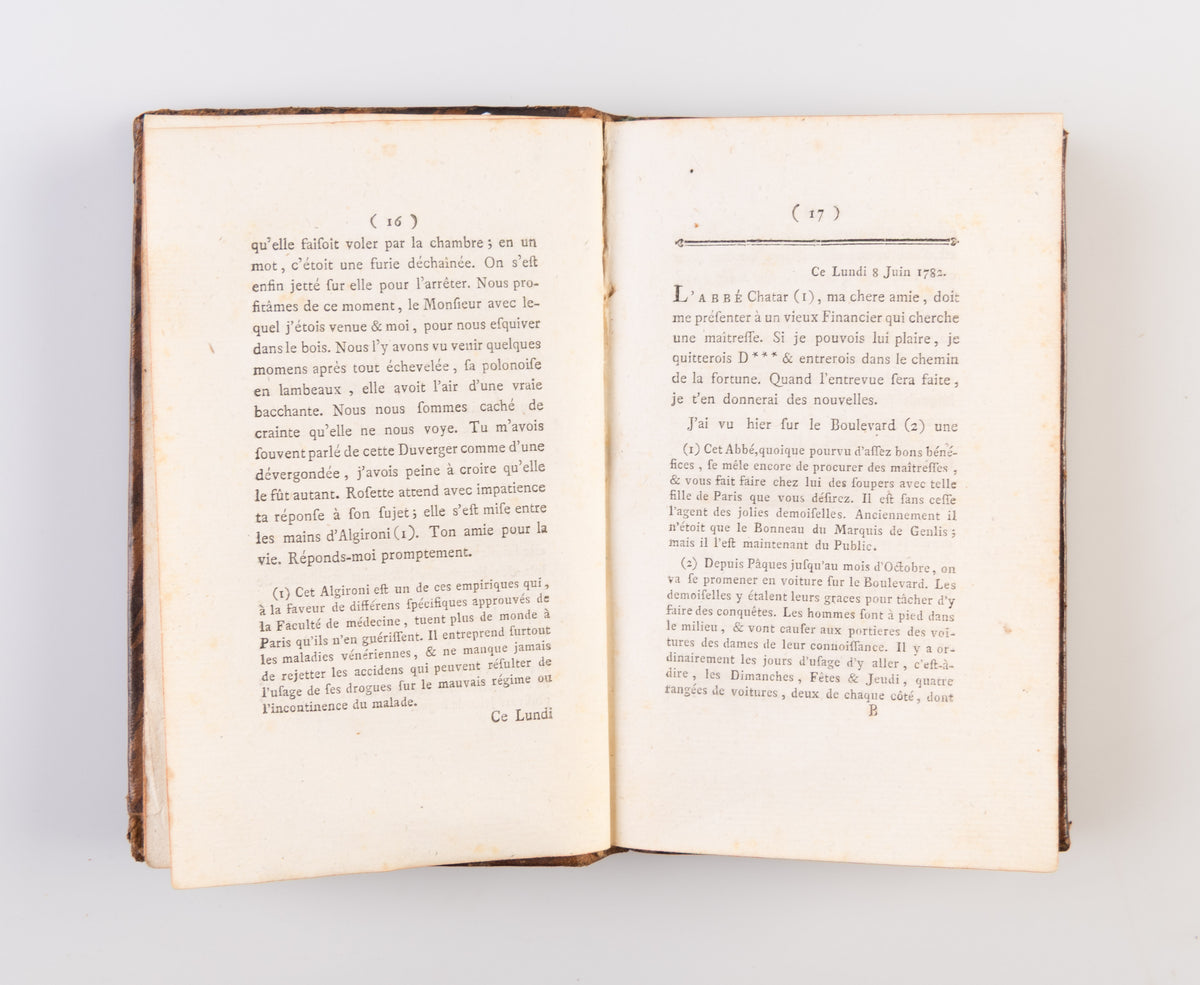 Lettres de Julie a Eulalie, ou Tableau du Libertinage de Paris.
