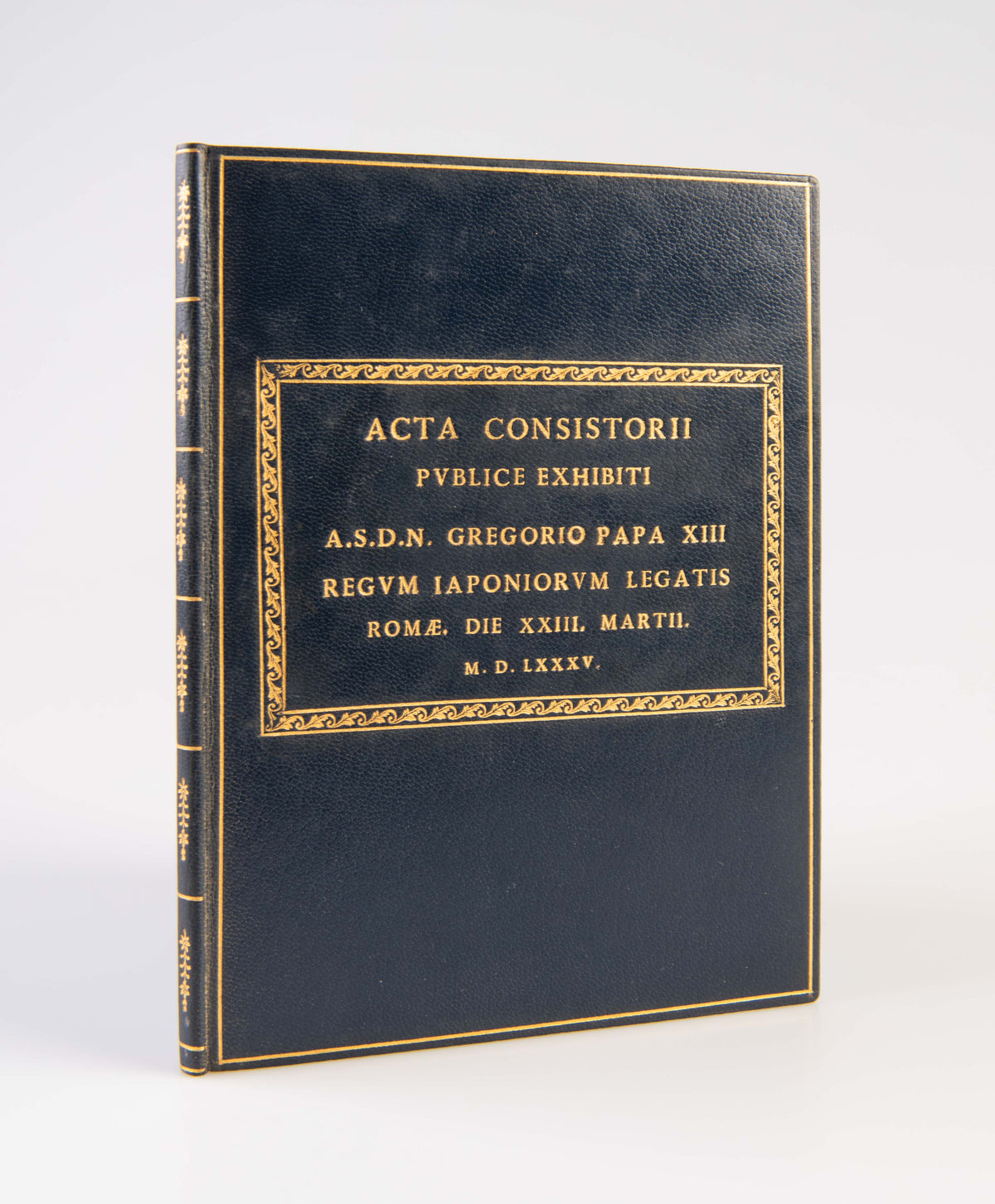 Acta consistorii publice exhibiti a S.D.N. Gregorio Papa XIII. regum Iaponiorum legatis Romae die XXIII. Martii, M.D. LXXXV.