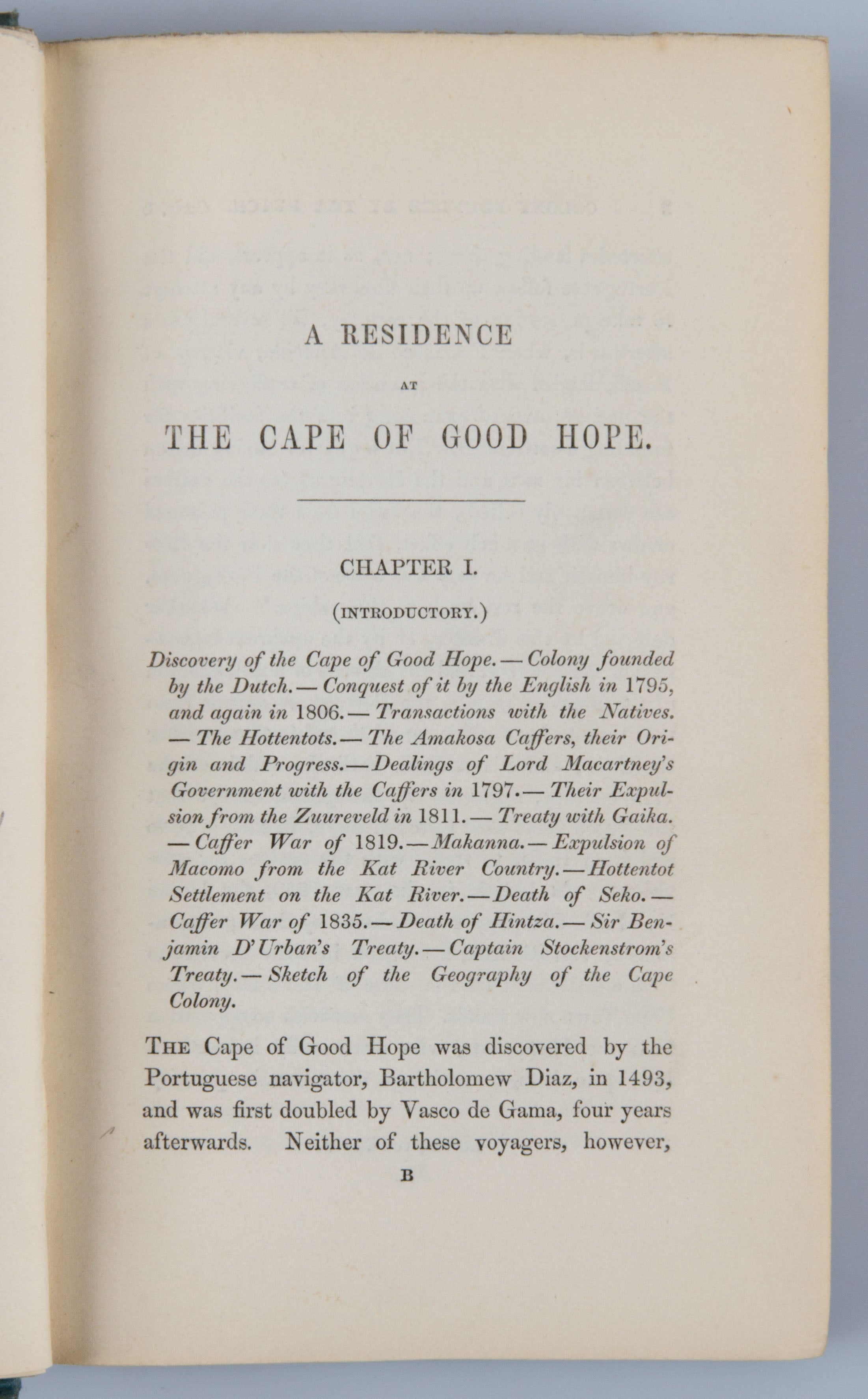 Journal of a Residence at the Cape of Good Hope;