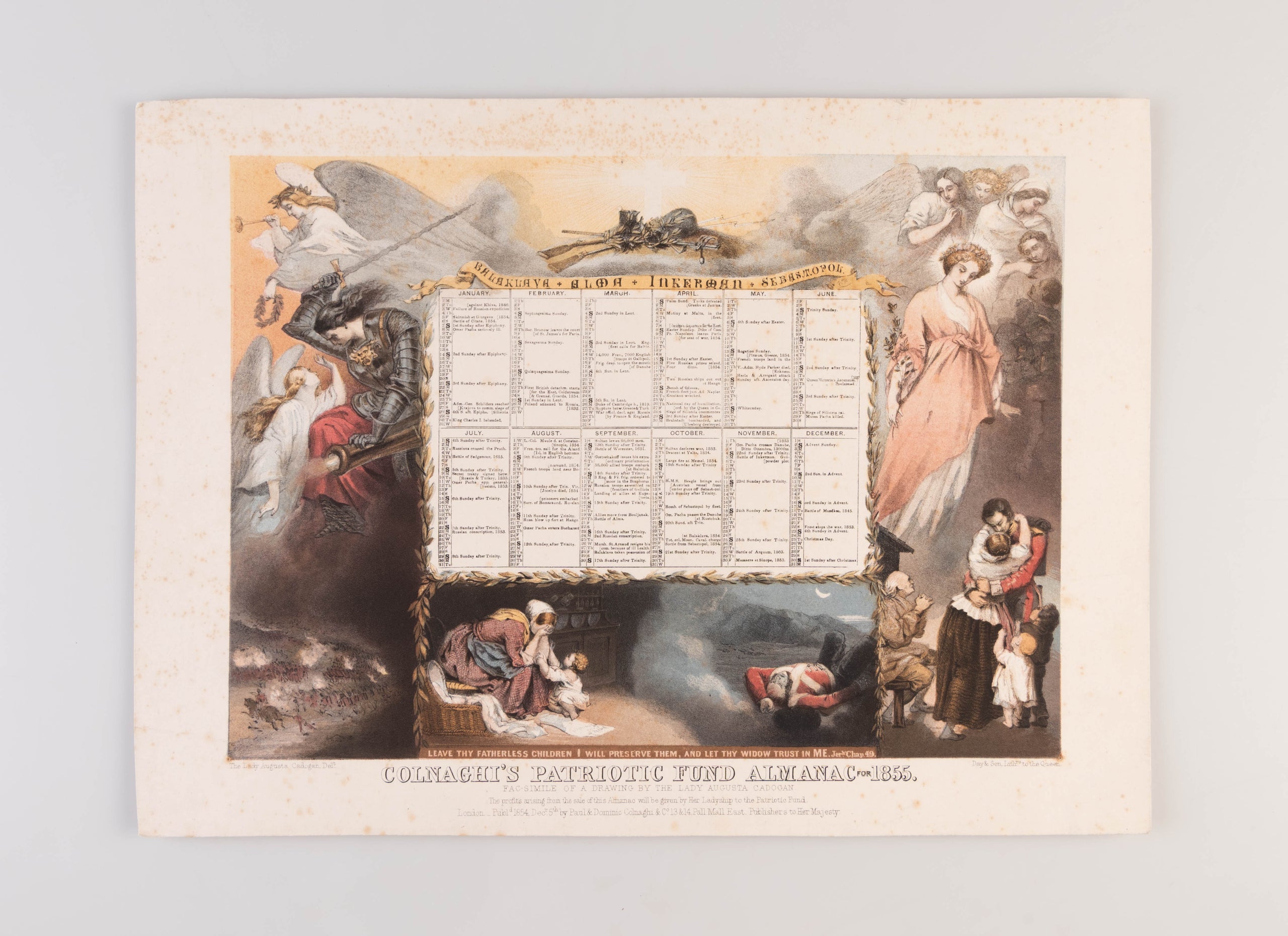 Colnaghi's Patriotic Fund Almanac for 1855.