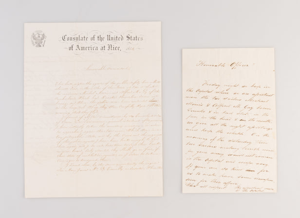 [Official Report on an incident on the French Riviera involving three American Sailors.]