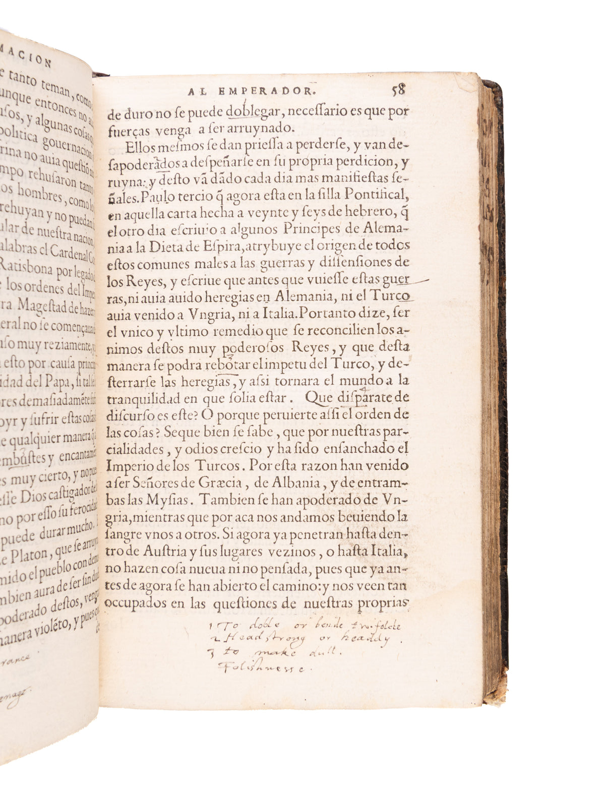Dos informaciones muy utiles, la una dirigida a la Magestad del Emperor Carlo quinto deste nombre: y la otra, los estados del Imperio. N.p., n.d. [Geneva: Jean Crespin, 1559].