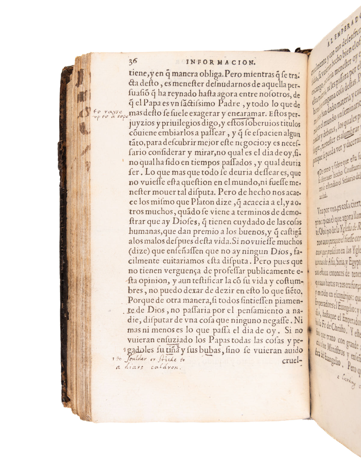 Dos informaciones muy utiles, la una dirigida a la Magestad del Emperor Carlo quinto deste nombre: y la otra, los estados del Imperio. N.p., n.d. [Geneva: Jean Crespin, 1559].