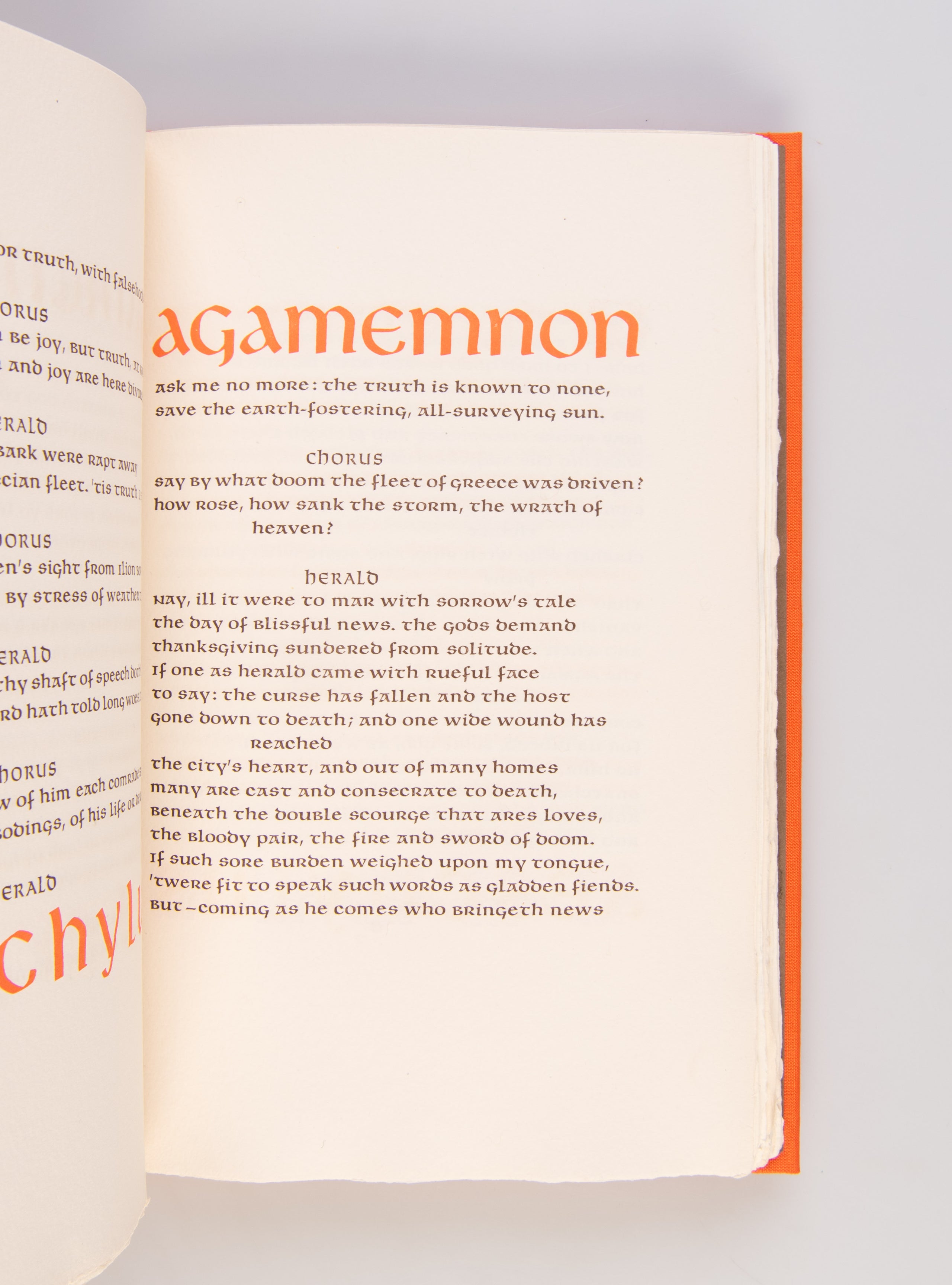 The Oresteian Trilogy, [including volume 1] Agamemnon [and volume 2] The Libation Bearers and the Furies (the Choephori & the Eumenides).