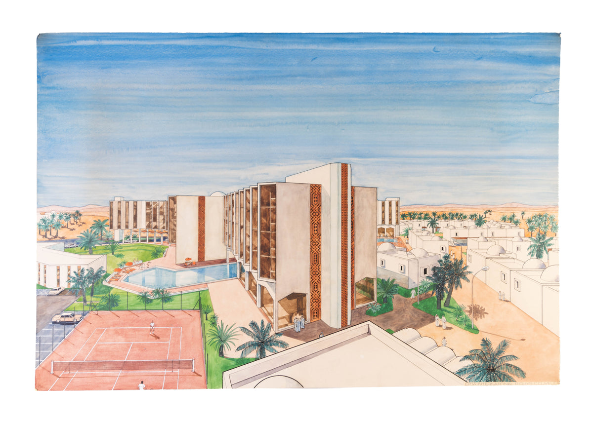 [Architectural visualisation for a hotel in the Arabian Peninsula.]