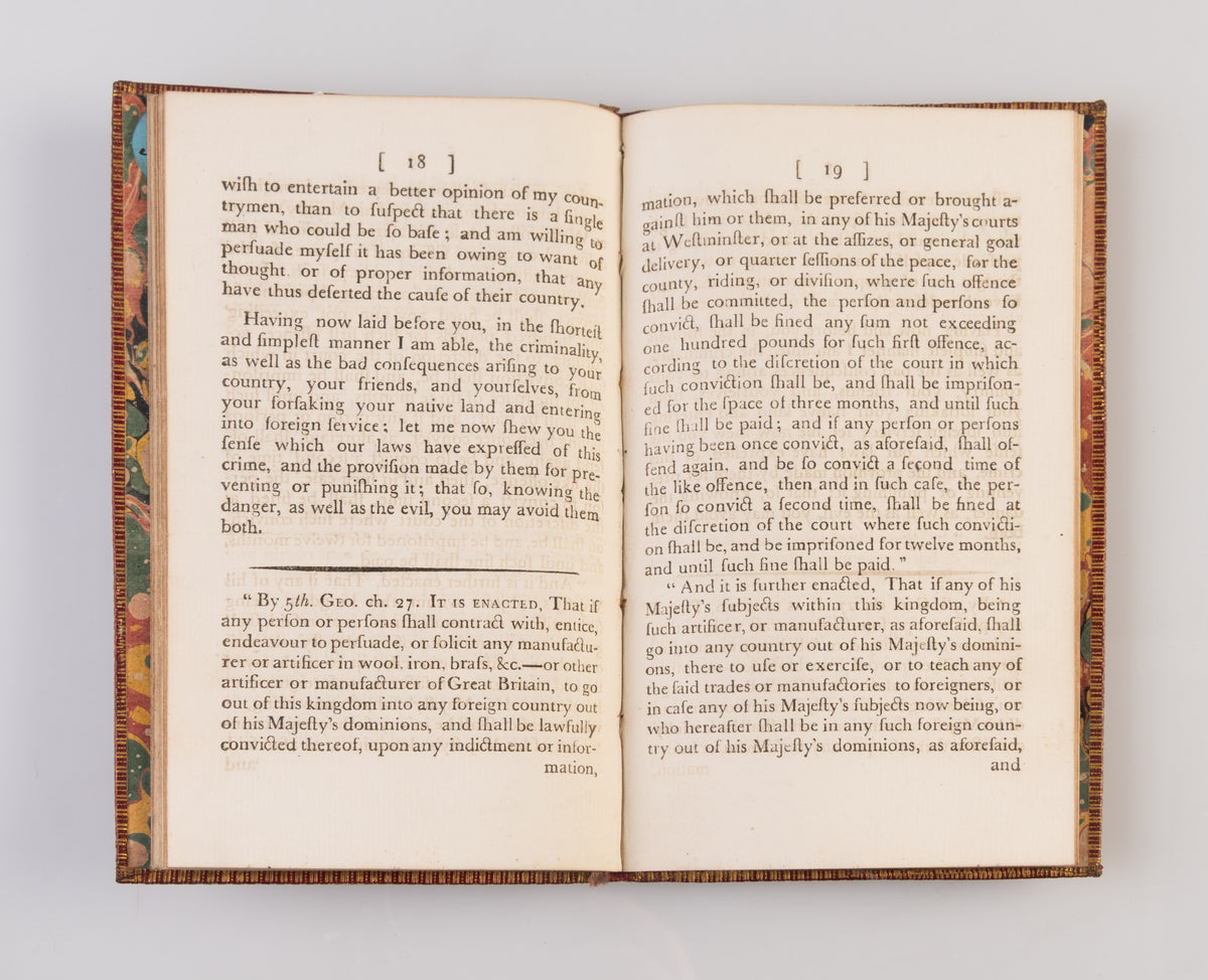 An Address to the Workmen in the Pottery, on the Subject of Entering into the Service of Foreign Manufacturers.