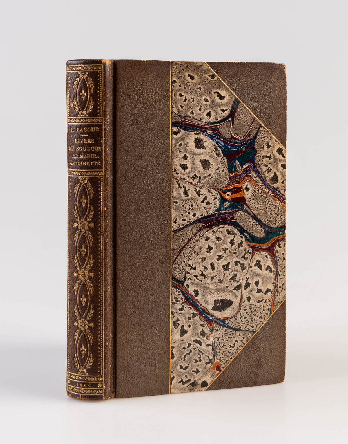 Livres du Boudoir de la Reine Marie Antoinette. Paris; J. Gay, 1862. (with:) LACROIX (Paul). Bibliothèque de la Reine Marie Antoinette au Petit Trianon. Paris: Jules Gay, 1863. (and:) E.Q.B. Bibliothèque de la Reine Marie Antoinette au chateau des Tuileri