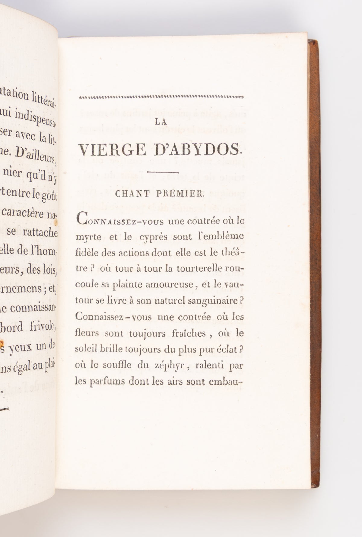 Zuleika et Sélim, ou la Vierge D'Abydos; par Lord Byron: