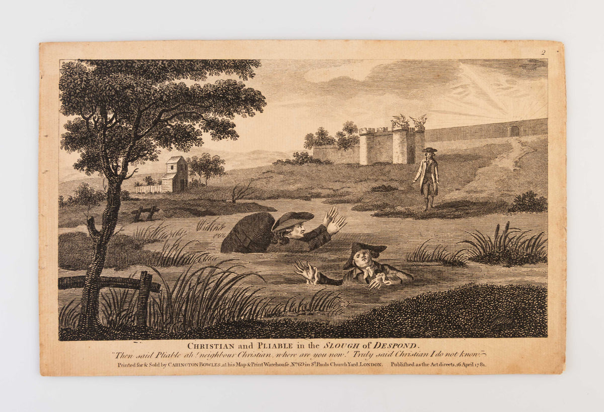 Twelve Prints of John Bunyan's Pilgrim's Progress representing the principal Occurrences in Christian's Journey.