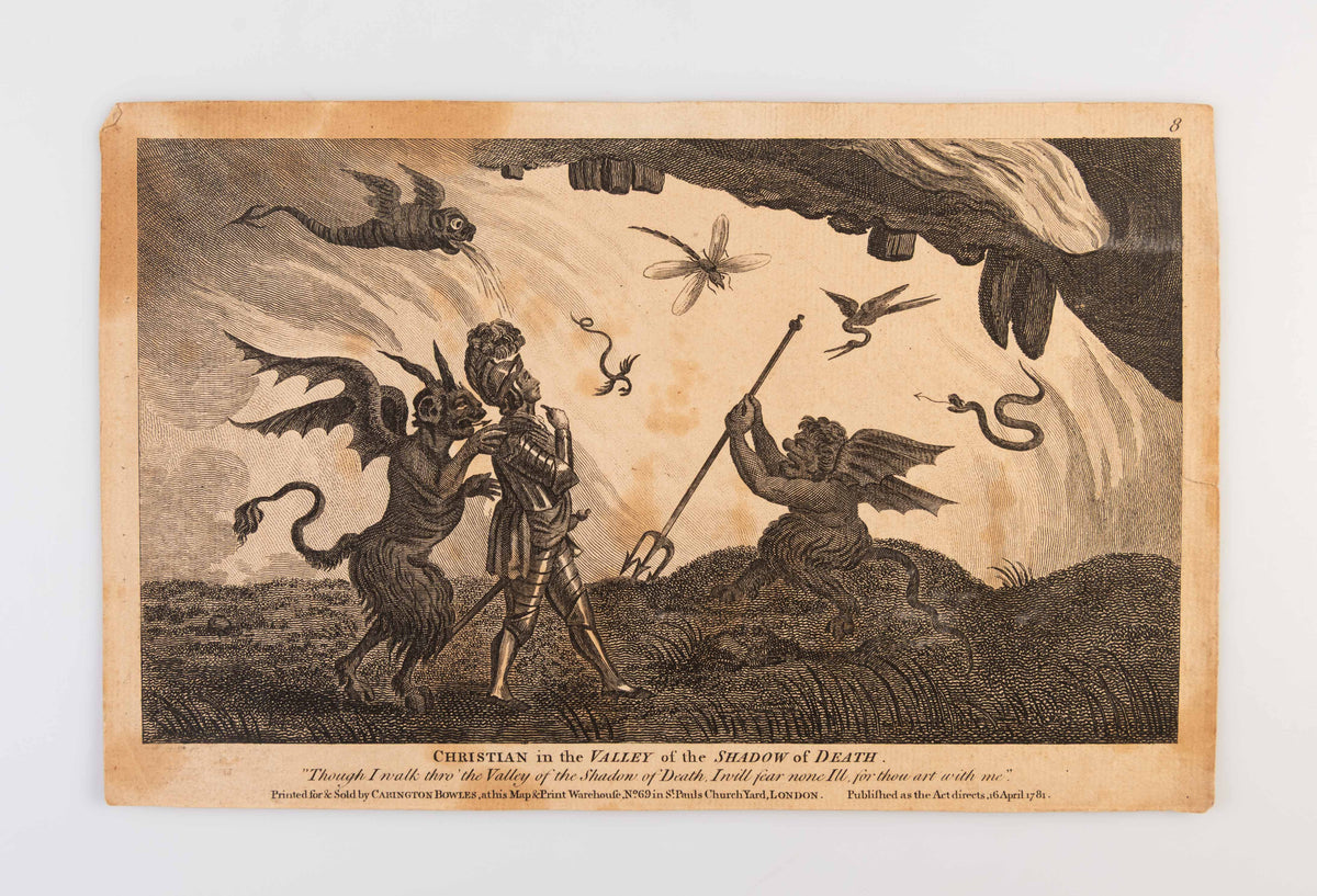 Twelve Prints of John Bunyan's Pilgrim's Progress representing the principal Occurrences in Christian's Journey.
