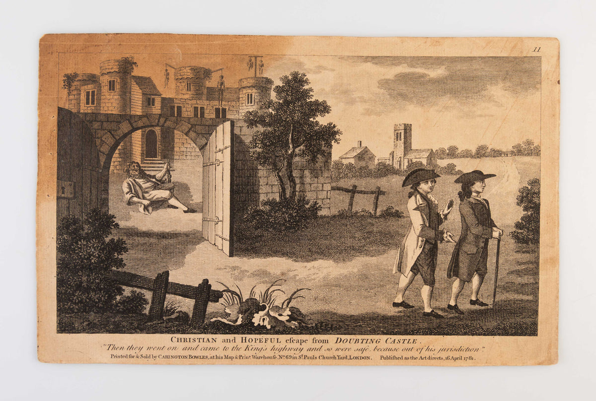Twelve Prints of John Bunyan's Pilgrim's Progress representing the principal Occurrences in Christian's Journey.