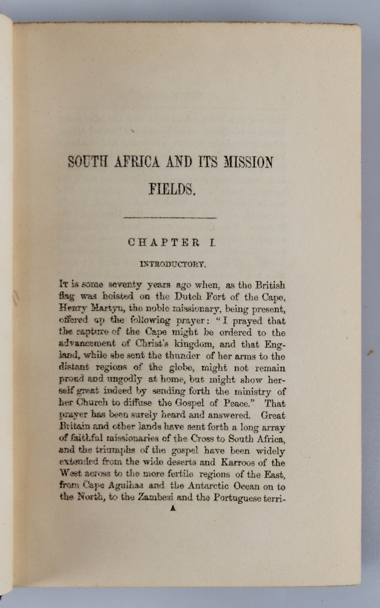 South African and its Mission Fields.