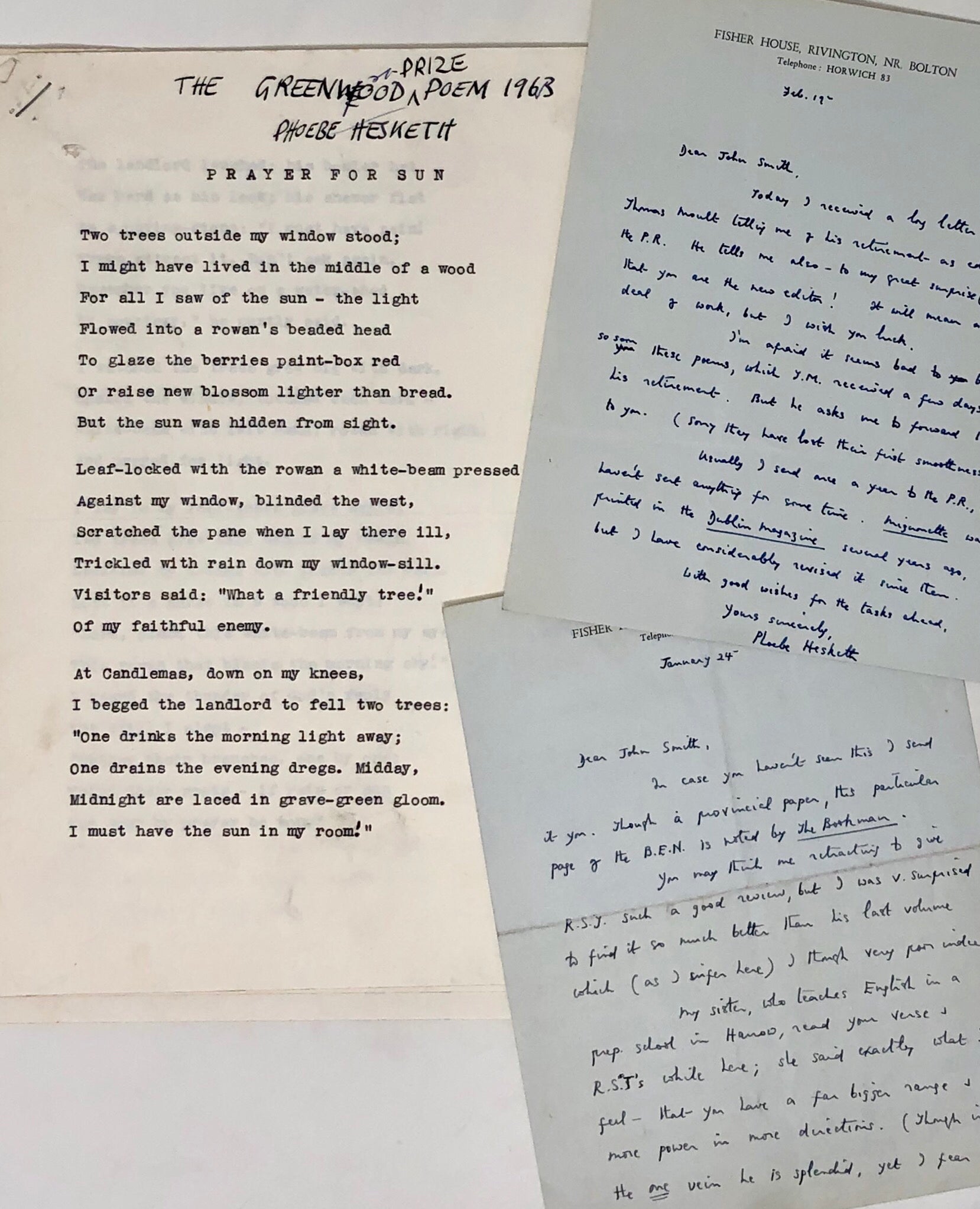 Two Autograph Letters Signed (