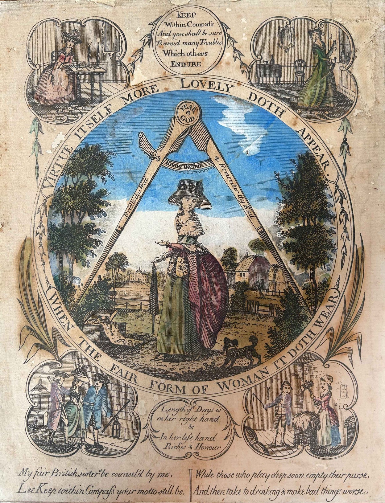 Keep Within Compass and you shall be sure to avoid many Troubles which others Endure.