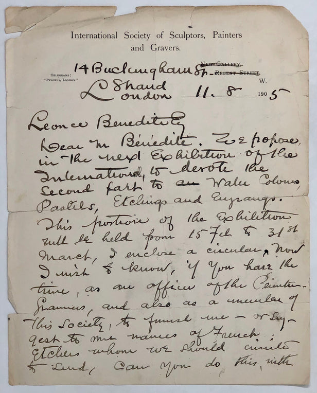 Autograph Letter Signed (