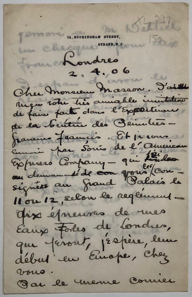 Autograph Letter Signed (