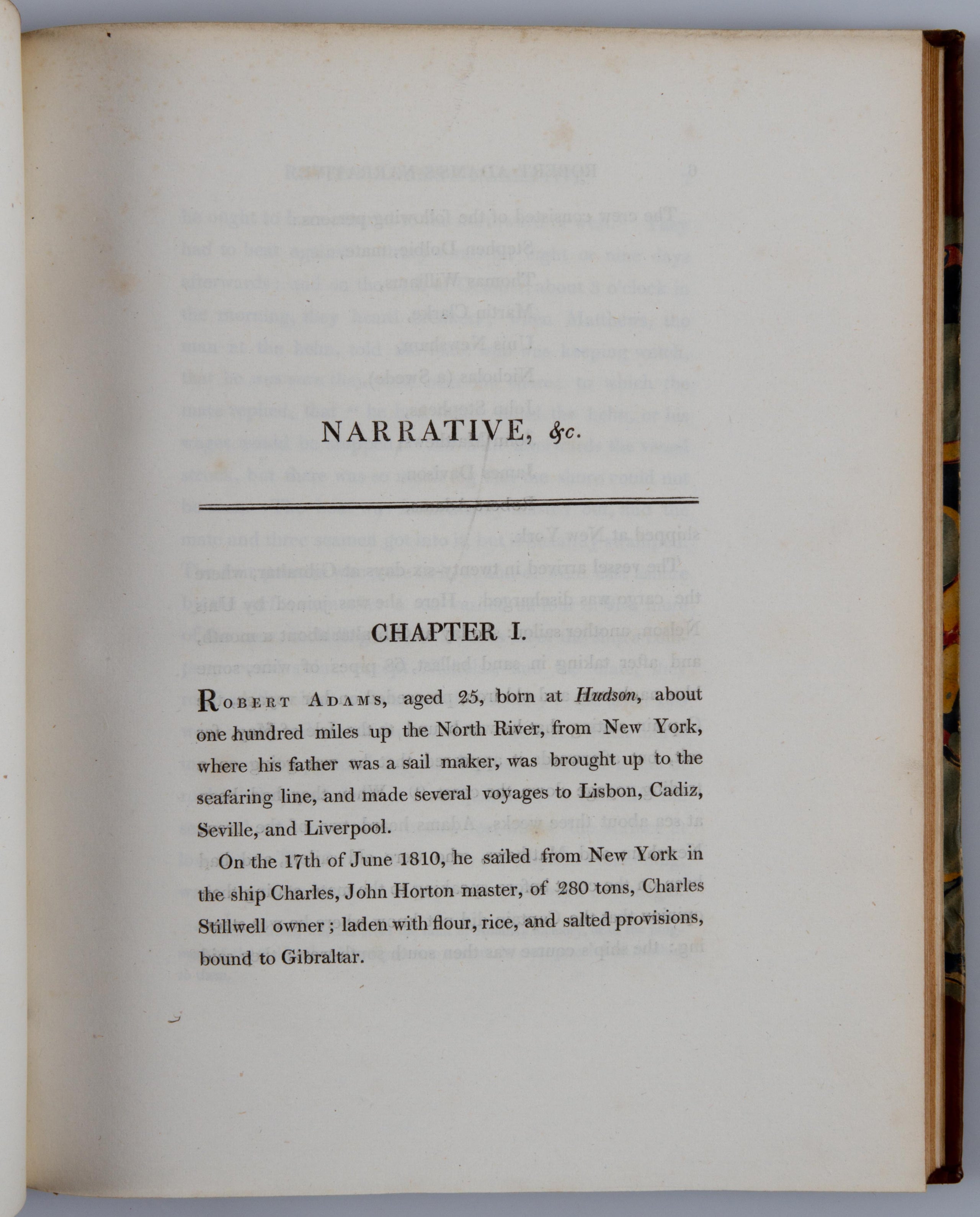 The Narrative of Robert Adams.