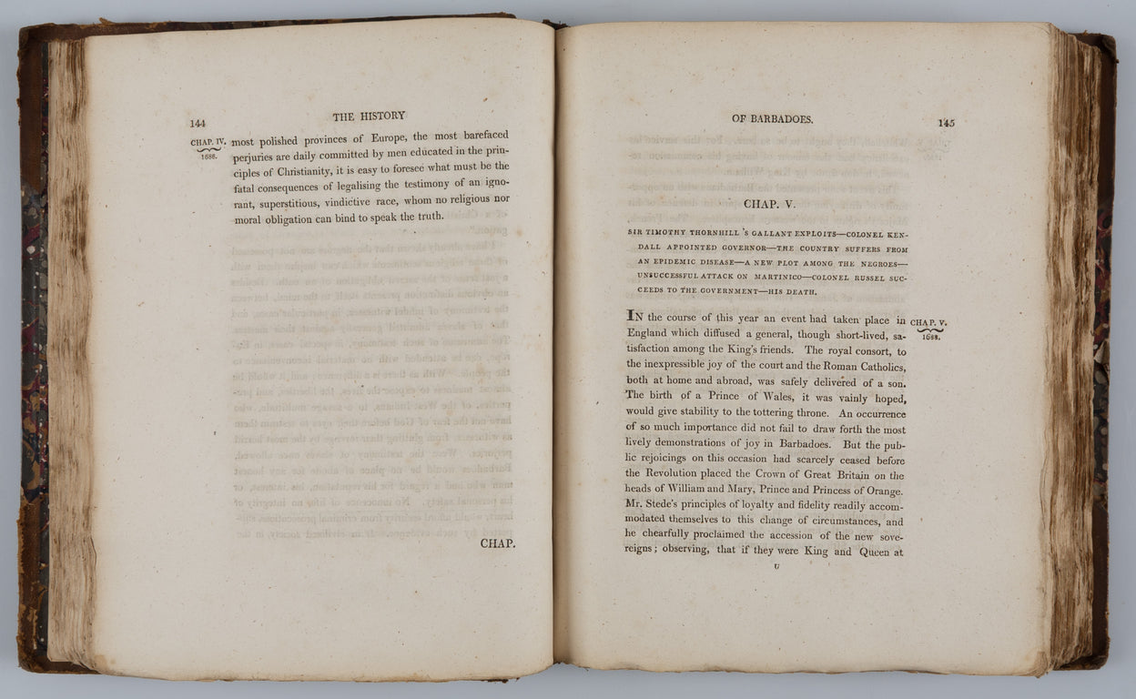 The History of Barbados, from the first Discovery of the Island, in the Year 1605 till the Accession of Lord Seaforth, 1801.