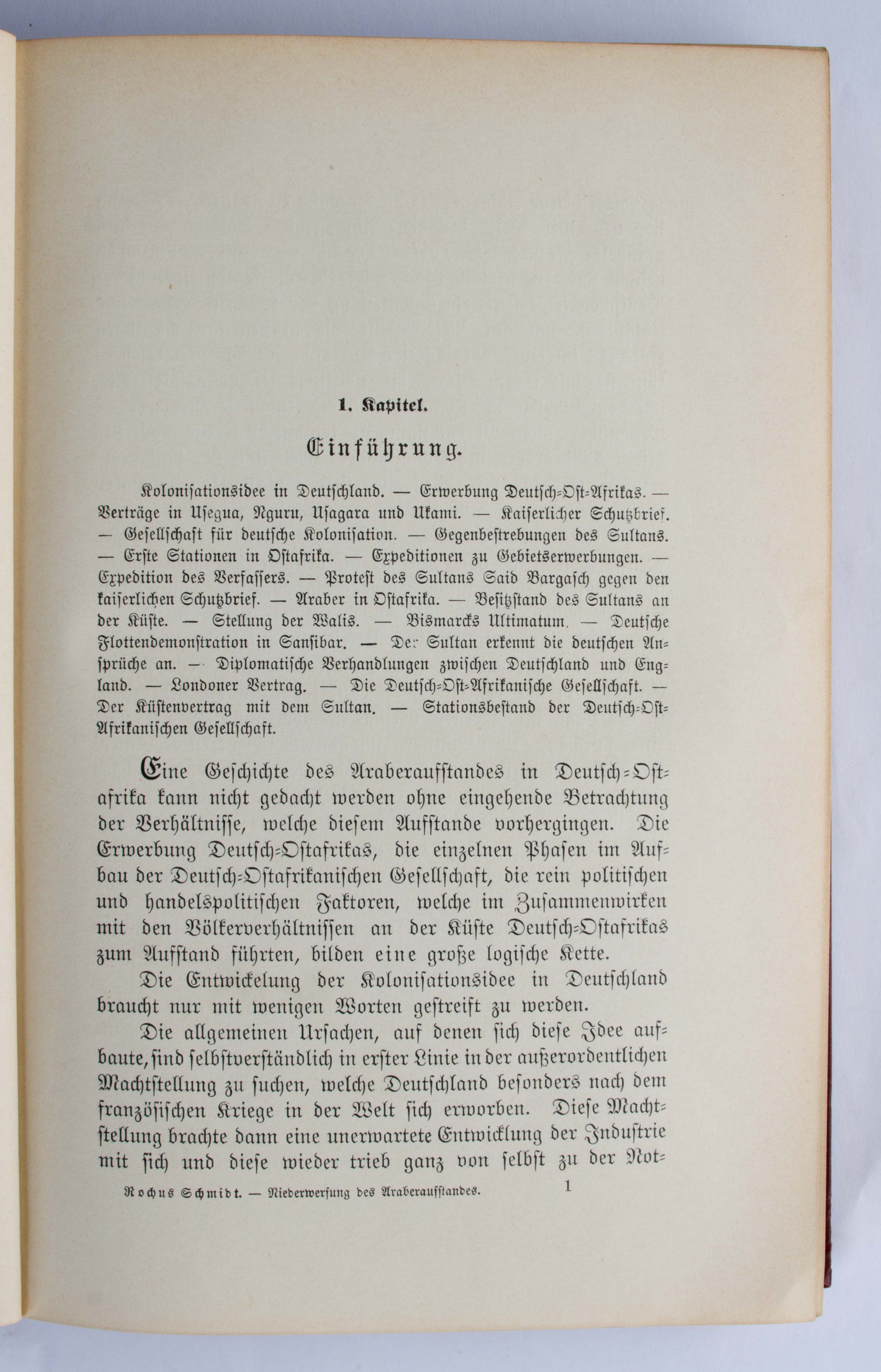 Geschichte des Araberaufstandes in Ost-Afrika.