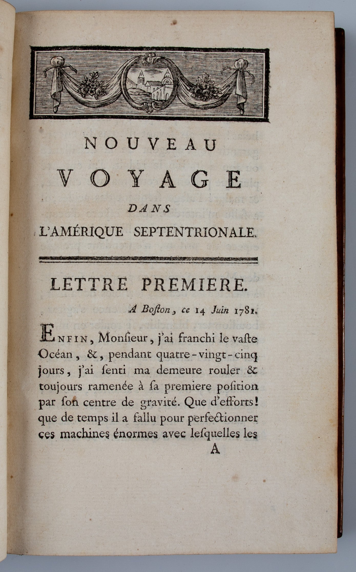 Nouveau Voyage dans L'amerique Septentrionale, en l'anne 1781;