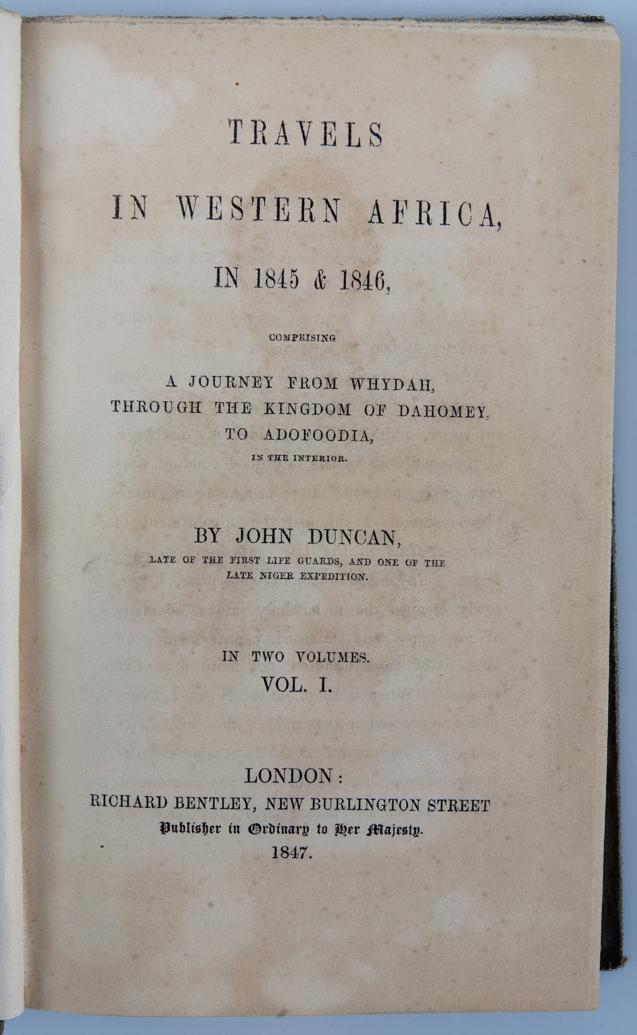 Travels in Western Africa in 1845 & 1846,