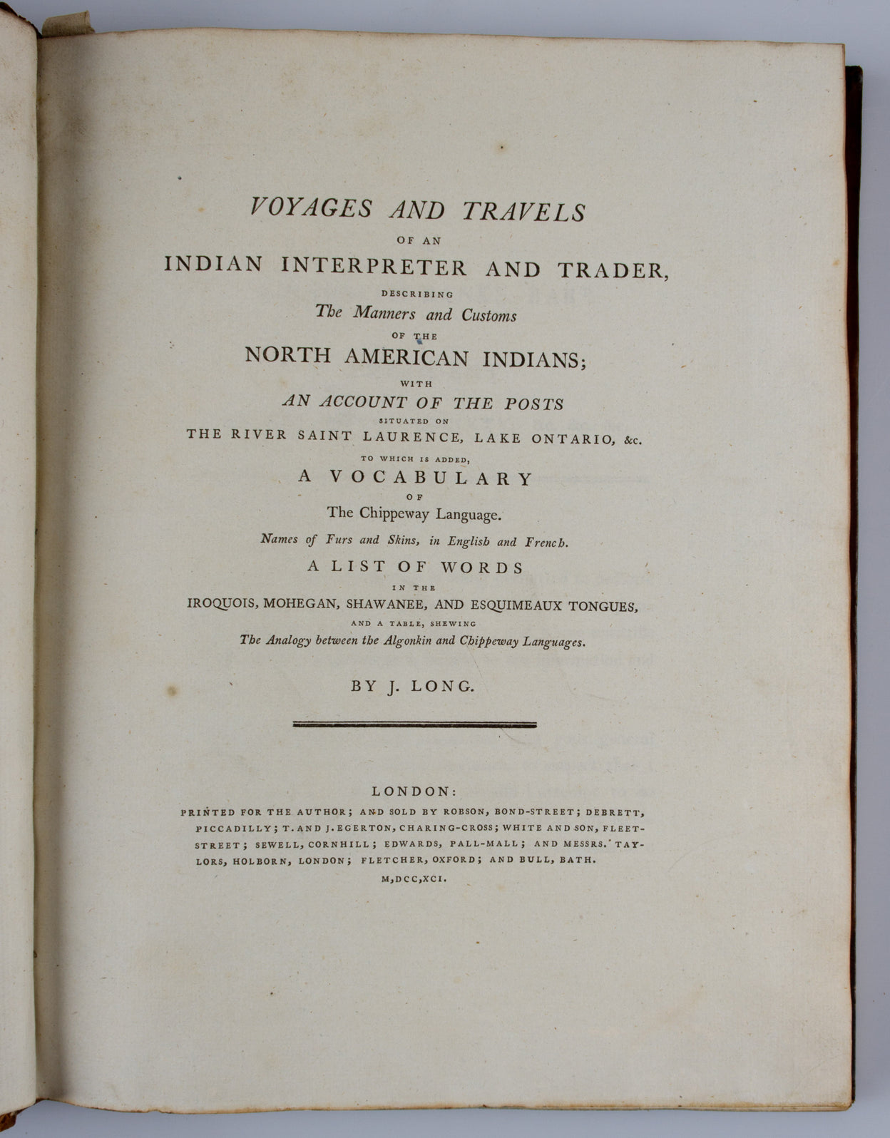 Voyages and Travels of an Indian Interpreter and Trader