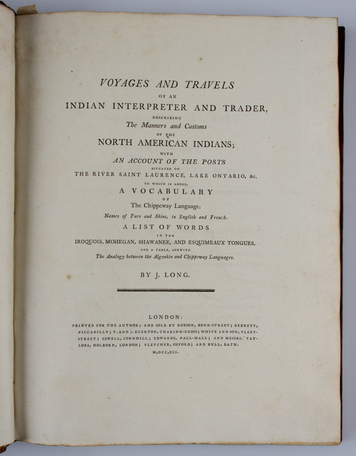 Voyages and Travels of an Indian Interpreter and Trader