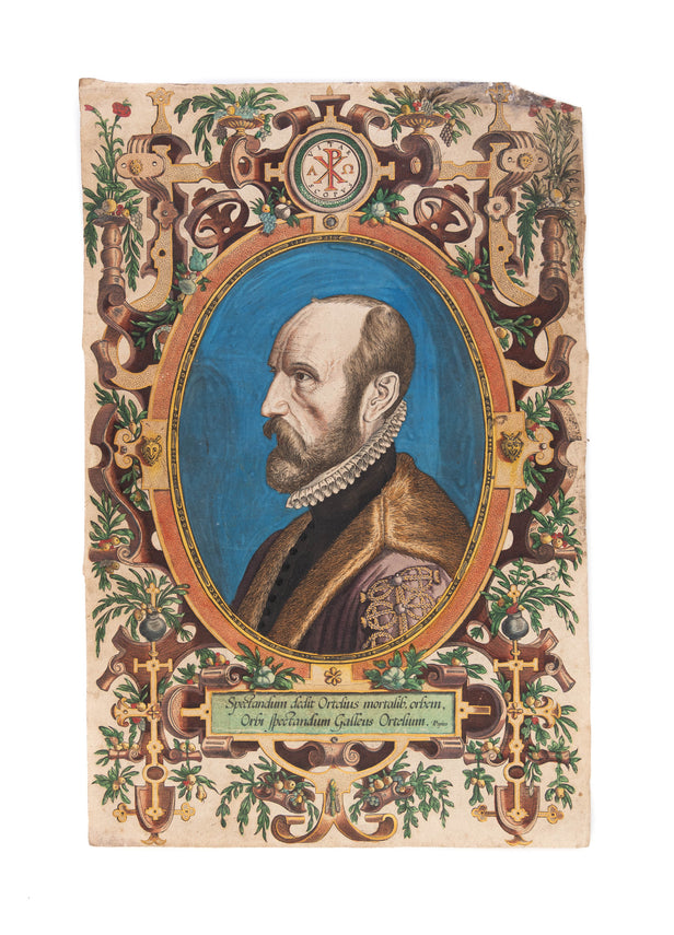 Spectandum dedit Ortelius mortalib, orbem, Orbi spectandum Galleus Ortelium. Papins.
