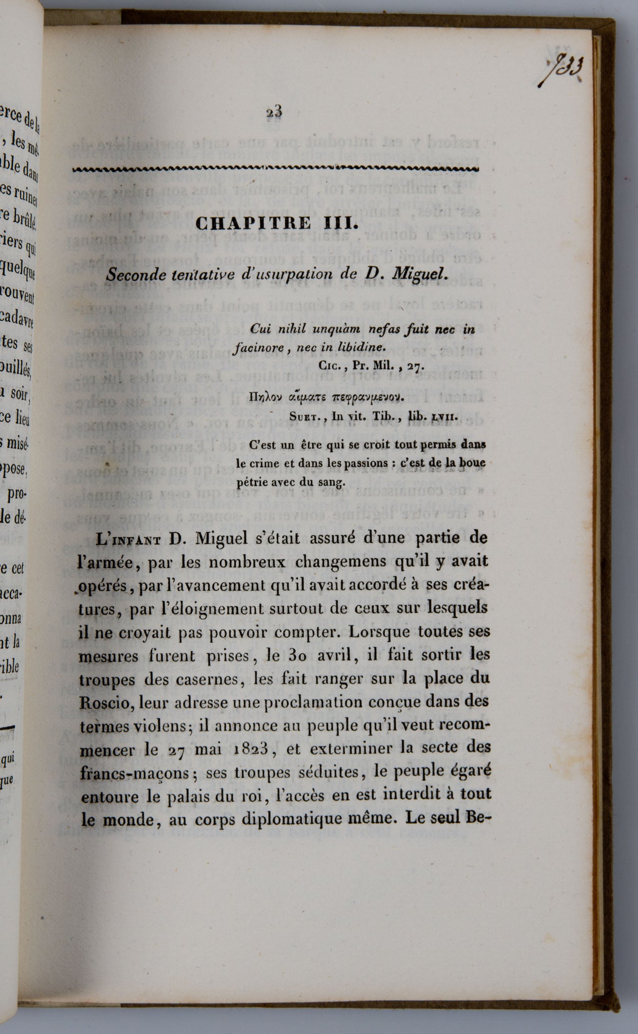 Voeu de la justice et de l'humanité en faveur de l'expédition de D. Pedro.